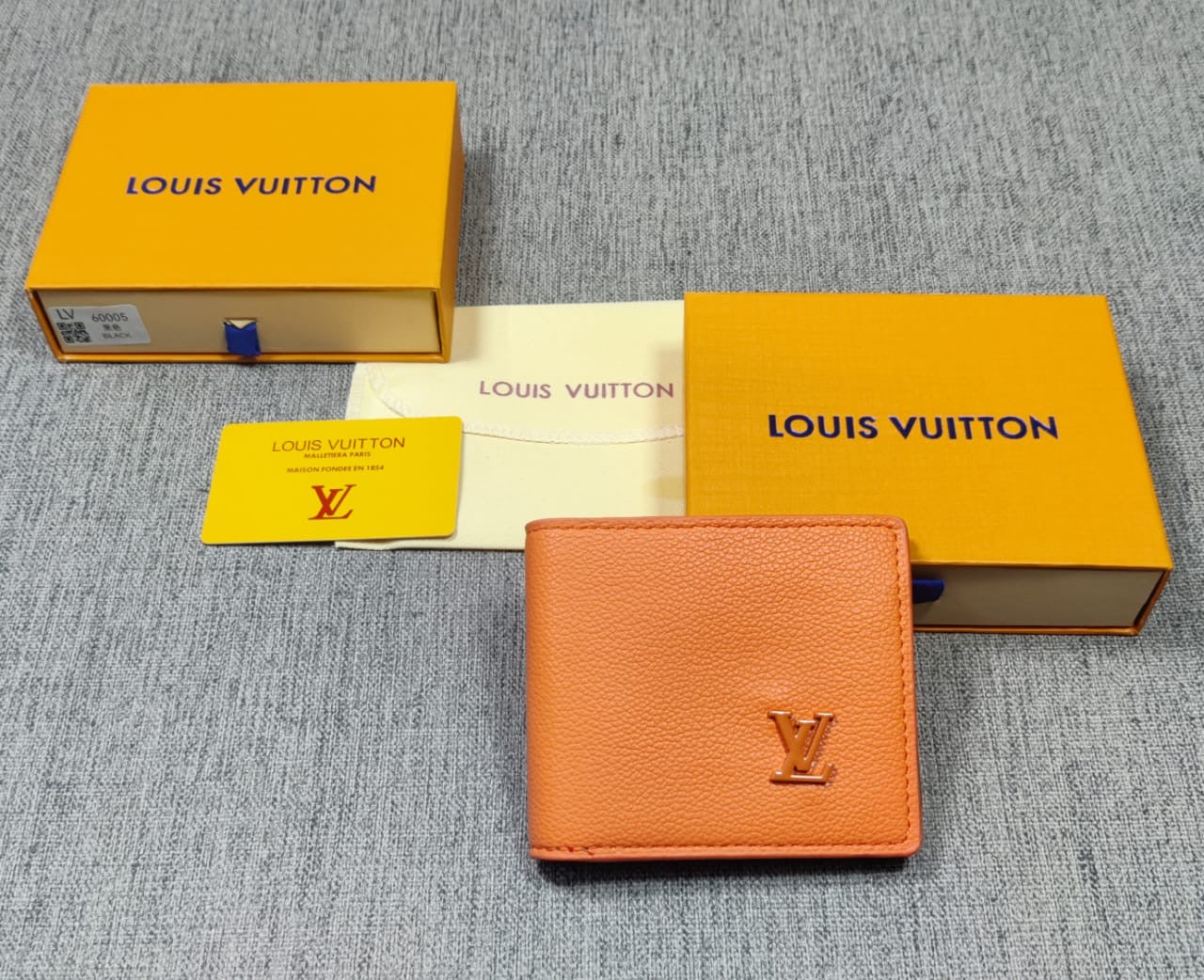 LV Leather Heavy quality Multiple Color latest full printed design Fancy look wallet for men