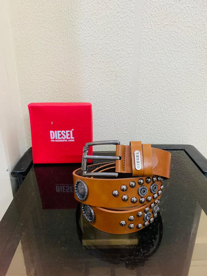 DIESEEL TAN COLOUR FULL RIBBIT PREMIUM QUALITY BELT