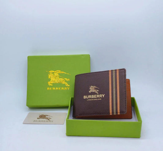 Burbarry Brown Leather Heavy Quality Wallet For Man