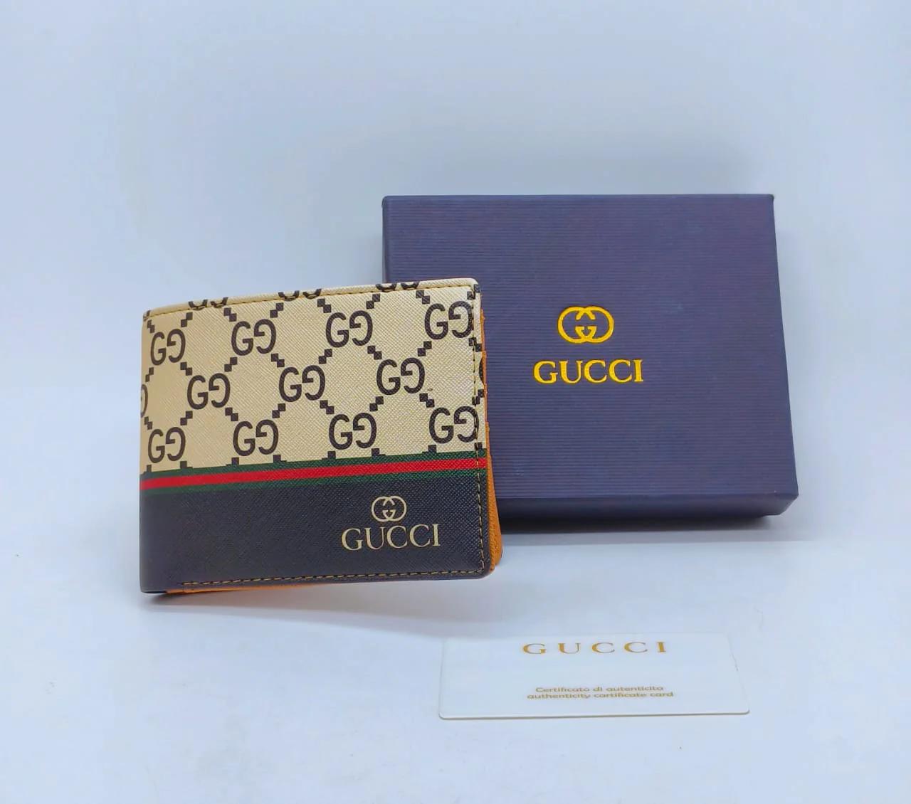 Guccis Leather Heavy Quality Latest  wallet For Man