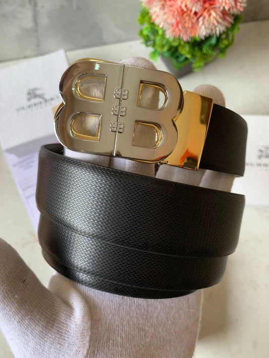 BURBERRY SILVER GOLDEN CLASSY BELT