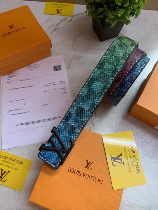 LOUIS VUITTON PRINTED BELT