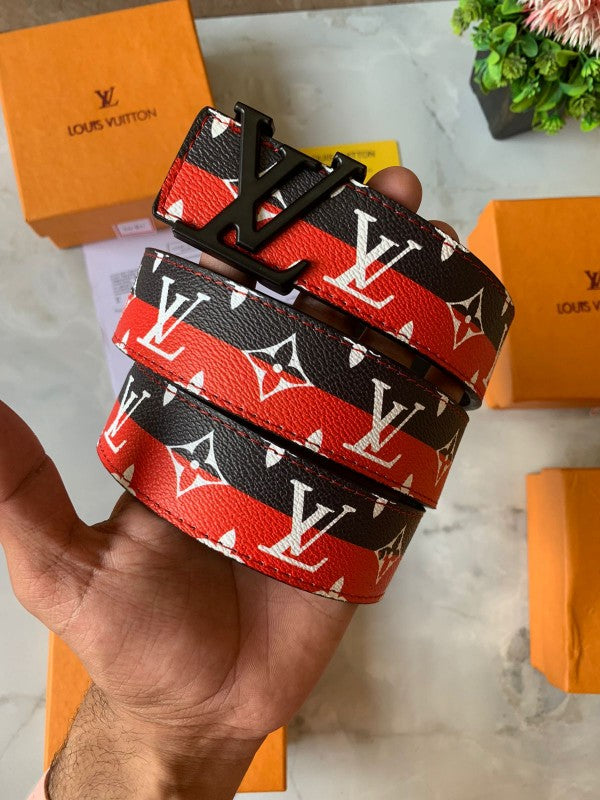 LOUIS VUITTON PRINTED LEATHER QUALITY BELT