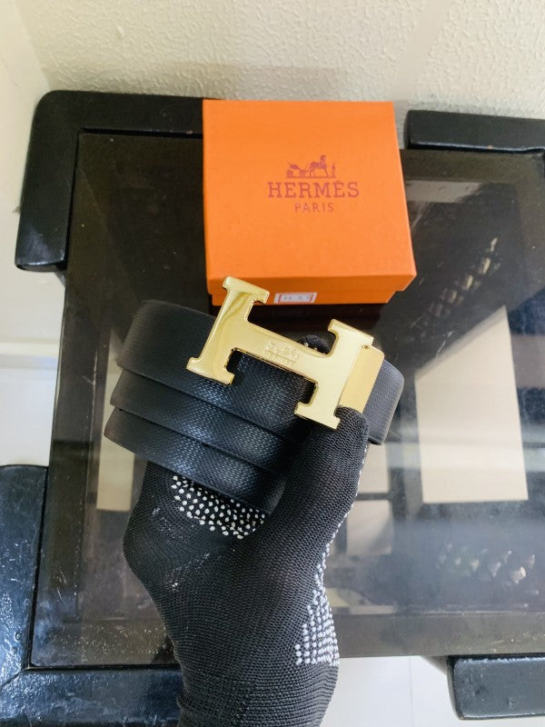 HERMES GOLDEN BLACK PREMIUM QUALITY BELT