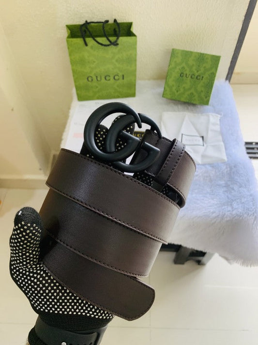 GUCCI BLACK BROWN PREMIUM QUALITY BELT