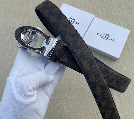 COACH PRINTED PREMIUM QUALITY BELT WITH BOX