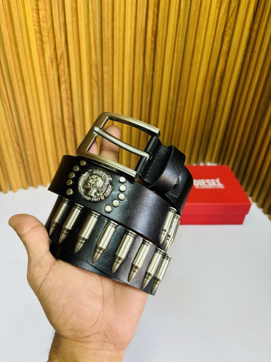 DIIESELL FULL RIBBIT BLACK PREMIUM QUALITY BELT