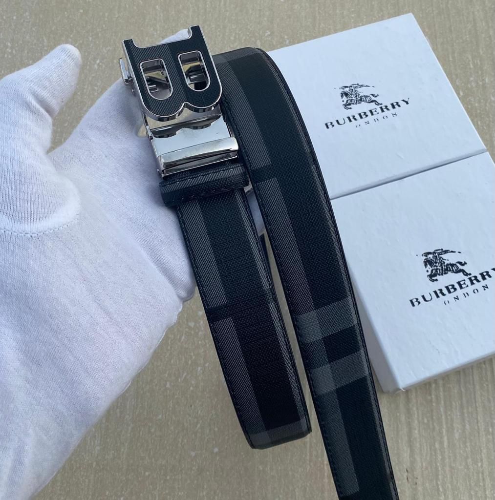 BURBERRY BLACK PRINTER PREMIUM QUALITY BELT