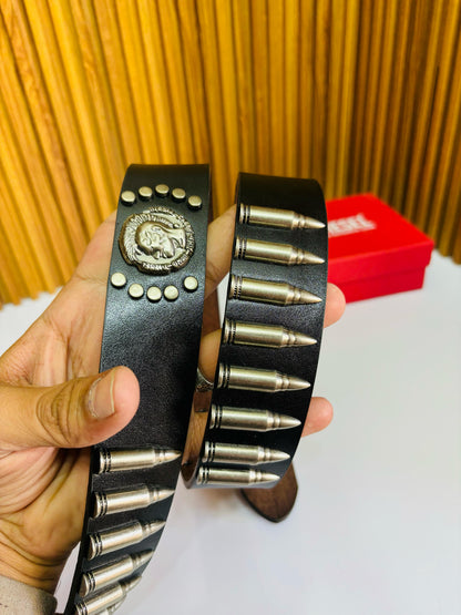 DIIESELL FULL RIBBIT BLACK PREMIUM QUALITY BELT