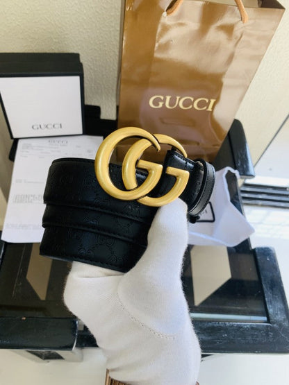 GUCCI GOLDEN BLACK PREMIUM QUALITY REVERSIBLE BELT