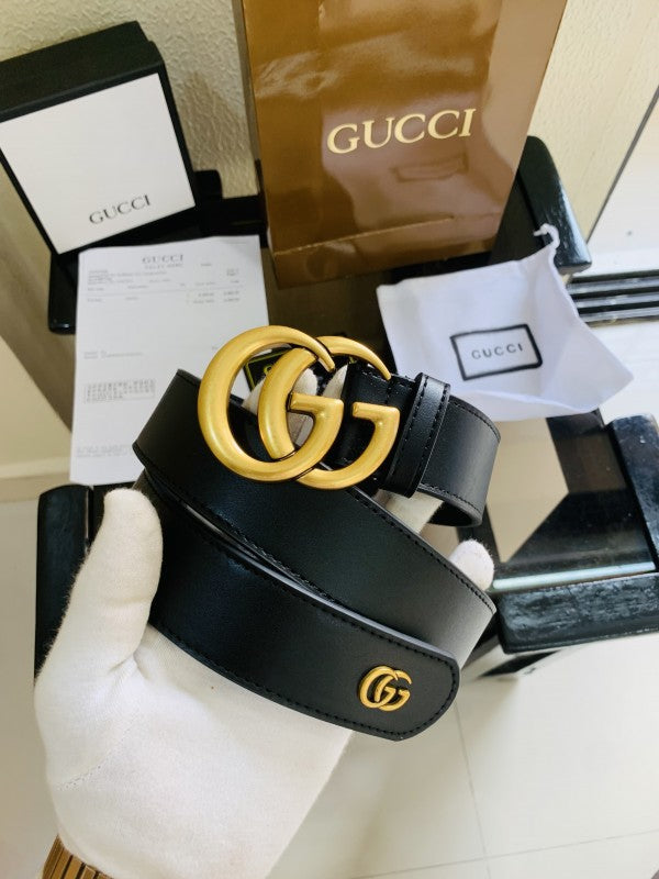 GUCCI GOLDEN BLACK PREMIUM QUALITY REVERSIBLE BELT