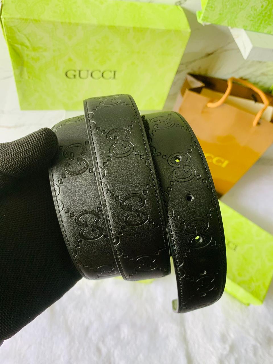 GUCC I 2pcs BUCKLE PREMIUM QUALITY BELT COMBO