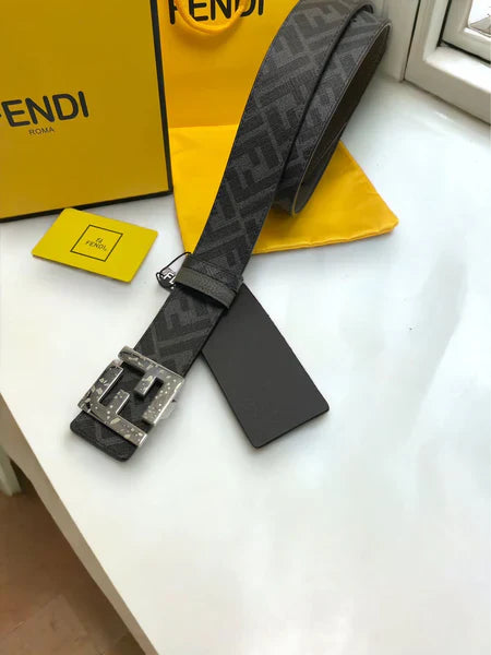 FF Logo Reversible Leather Belt